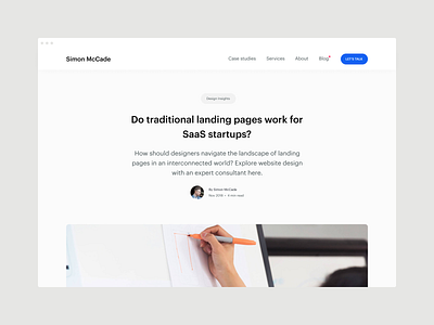 Blog - Do traditional landing pages work for SaaS startups?