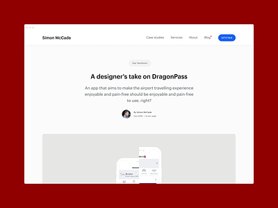 Blog - A designer's take on DragonPass app design app teardown blog blog post consultant creative graphic design insights review startups ui uidesign ux