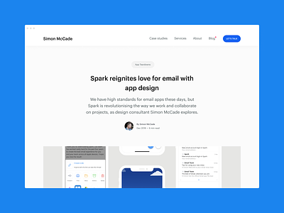 Blog - Spark reignites love for email with app design
