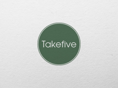 Takefive logo design art direction branding cafe design graphic design identity logo logo design typography