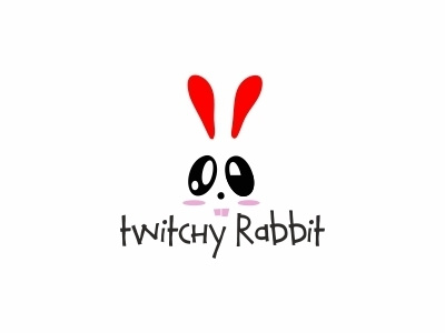 Day 3 of #thirtylogos challenge: Twitchy Rabbit design logo thirtylogos