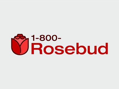 Day 6 of #thirtylogos challenge: 1-800-Rosebud design logo rose thirtylogos