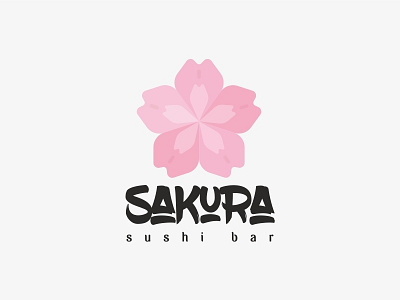 Day 18 of #thirtylogos challenge: Sakura cherry blossom design logo sakura thirtylogos