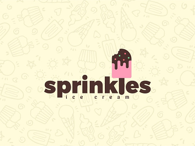 Day 21 of #thirtylogos challenge: Sprinkles design ice cream logo sprinkles thirtylogos