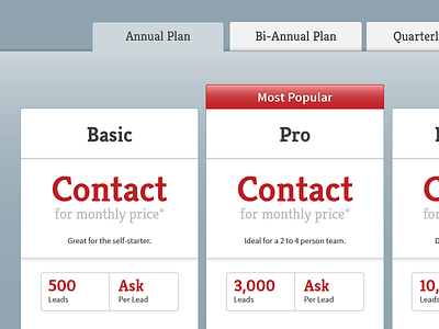 Pricing Page