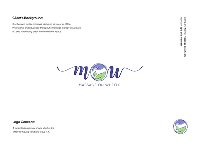 Massage on Wheels Logo Design