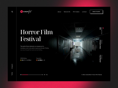 Horror Movies Website Design designs themes templates and