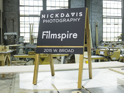 Nick Davis / Filmspire Sidewalk Sign