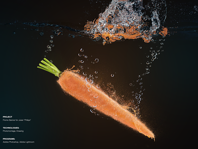 1.1 carrot drawing photomontage