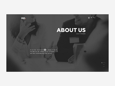 Website for MD about us after affects animation corporate website our services photoshop we web design website