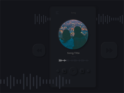 Music Player Neumorphism Style app branding design dribbble mockup ui uiux ux
