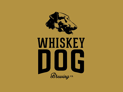 Whiskey Dog Brewing Co Logo branding craft beer logo