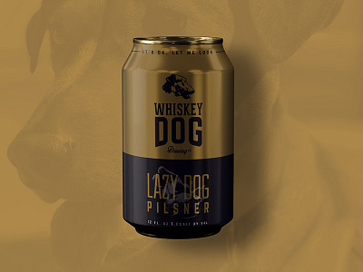 Whiskey Dog Brewing Pilsner Can beer branding brew craft beer packaging