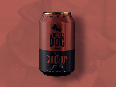 Whiskey Dog Brewing IPA Can beer branding brew craft beer packaging