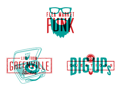 Flea Market Funk Alt Logo and Sub-brands icons logos typography
