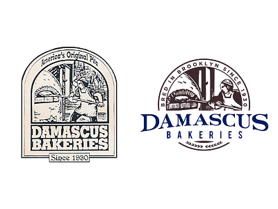 Damascus Bakeries Logo branding logo logo design rebranding typography
