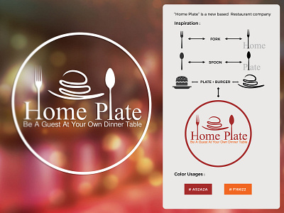 Home Plate Restaurant Logo Design brandingdesign dribbble graphicdesign icon illustration logo logobranding logodesign logodesigner restaurant logo typography vector