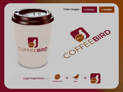 CoffeeBird Logo Design birdlogo branding brandingdesign brandinglogo coffeeshop dribbble logo logobranding logodesign logodesigns typography vector