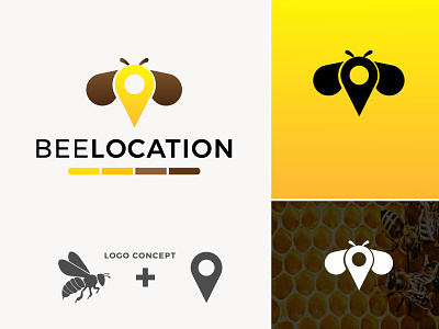 BeeLocation Logo Design
