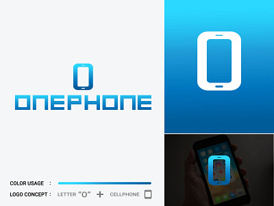 ONEPHONE Logo Design ( O letter Mark Logo )