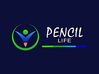 Pencil Life Creative Logo Design