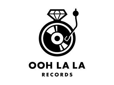 Ooh La La Records diamond jewel jewelry lable music record ring