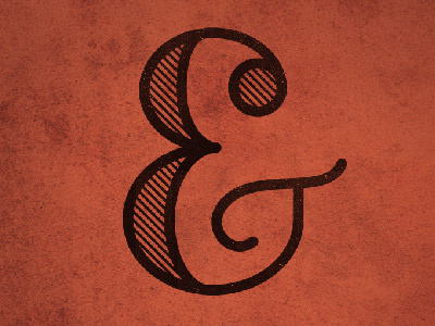 Ampersand custom glyph type typography