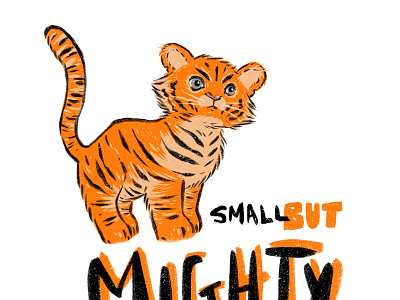 tiger handlettering illustration ipad pro lettering procreate