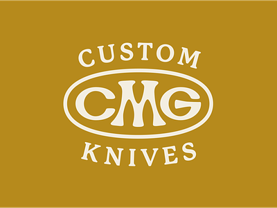 CMG Knives Alternative Lock Up branding design graphic design identity logo