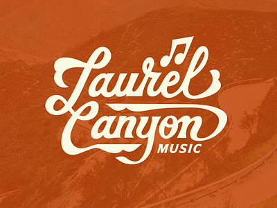 Laurel Canyon design graphic design handlettering identity lettering logo logo design vintage