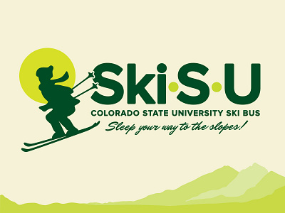 SkiSU branding colorado design graphic logo ski university