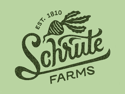 Schrute Farms design graphic design identity logo personal work the office