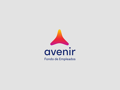 Avenir Logotype brand future gradient gradient color identity logo logotype triangle type