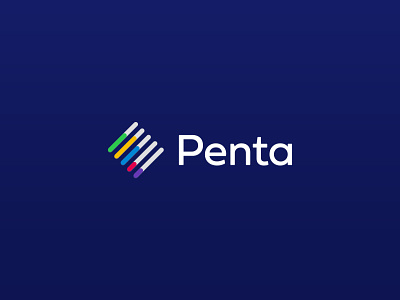 Penta logotype blue brand branding identity logo logotype