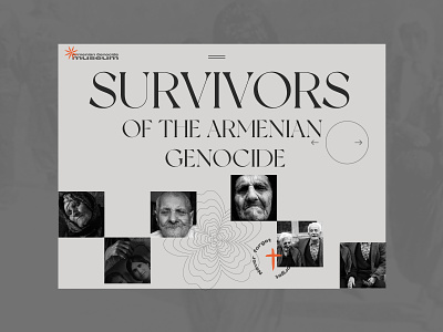Armenian Genocide color design interaction modern poster ui ux web