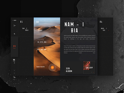 Namibia africa animal interaction ui ux web