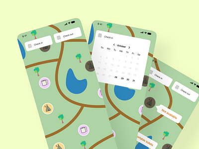 Campsite Finder campsite campsitefinder design mobile mobiledesign ui ux xddailychallenge
