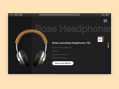 Parallax Website adobexd design ecommerce headphones homepage parallax website ui ux uxui web webdesign xddailychallenge