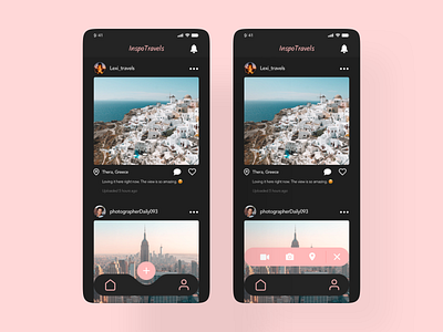 Travel Posts adobexd design mobile social posts travel posts ui ux xddailychallenge