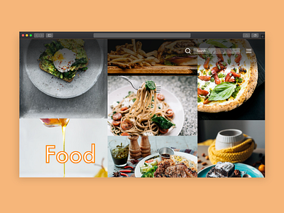 Photo Carousel adobexd design food grid photo carousel photos ui ux webdesign xddailychallenge