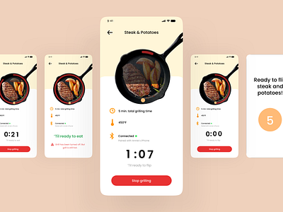 Bluetooth Barbecue adobexd bluetooth barbecue dailychallenge design mobile mobiledesign ui ux xddailychallenge