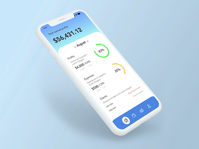 Freelance Tracker adobexd budget daily challenge design freelancer tracker mobile ui ux xddailychallenge