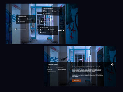 Escape Room AR adobexd augmented reality dailychallenge dailyui design escape room ar ui ux xdcreativechallenge xddailychallenge