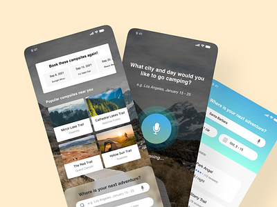 Reserve Campsite adobexd app camping daily challenge dailyui design mobile reserve campsite ui ux xddailychallenge