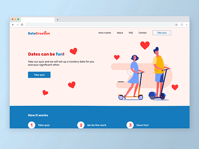 Date Landing Page