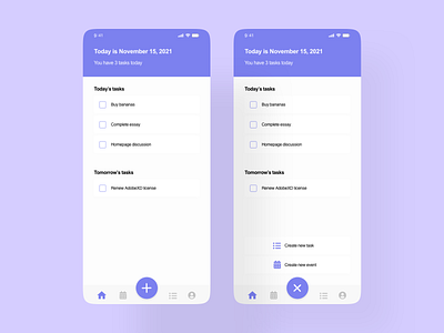 To-do List adobexd dailyui design list mobile to do ui ux xdcreativechallenge xddailychallenge