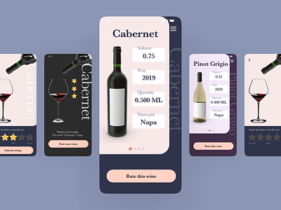 Wine Rating adobexd dailyui design mobile ui ux wine rating xddailychallenge