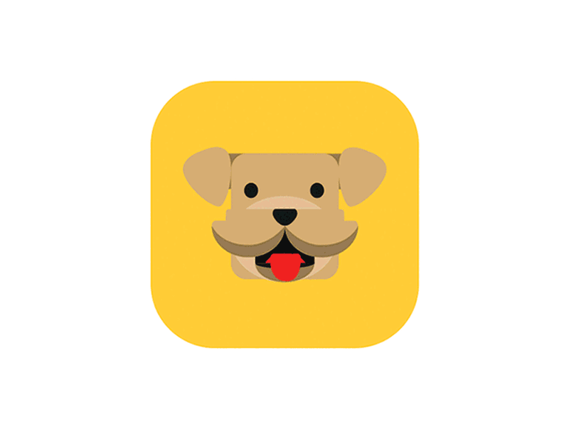 Dog icons app design dog dogfive flat fun graphic icons illustration pet puppy ui