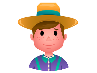 Kid Farmer farmer illustration vector