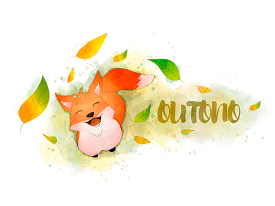 Autumn autumn fox illustration leaves